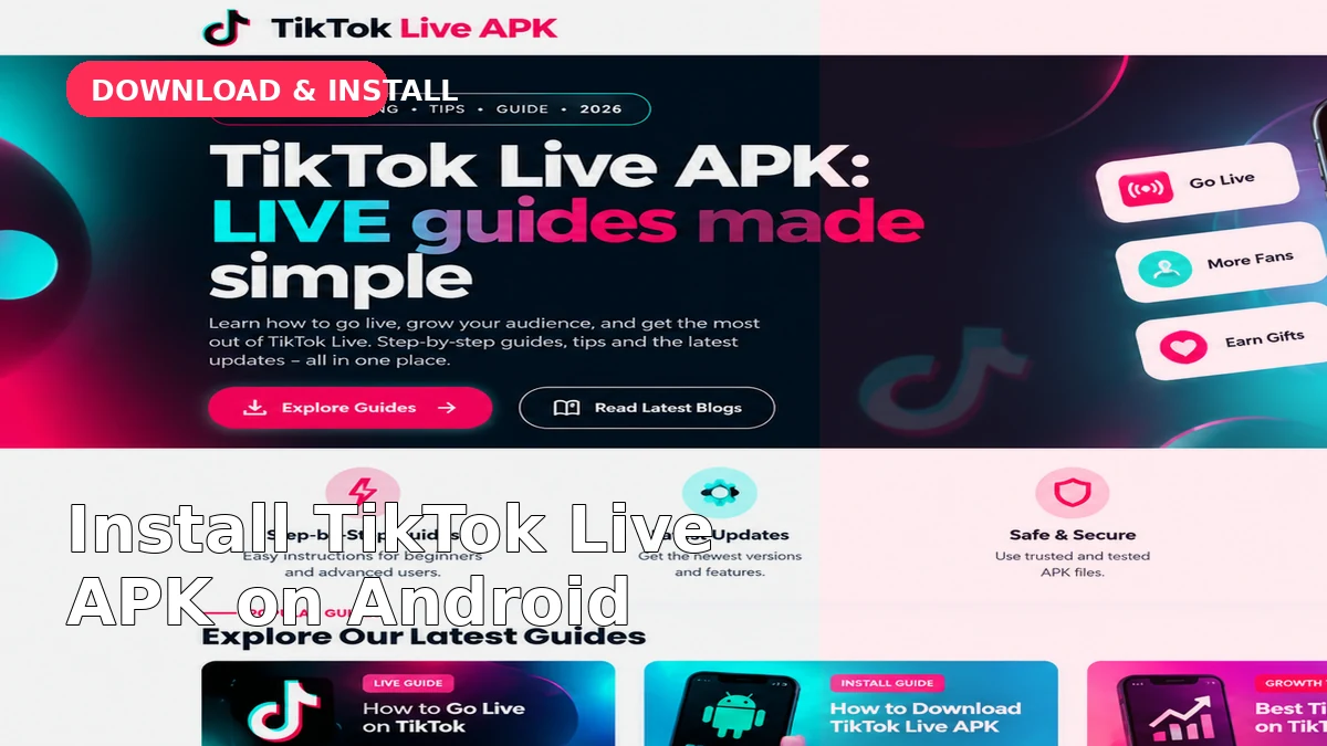 TikTok Live APK download and install guide