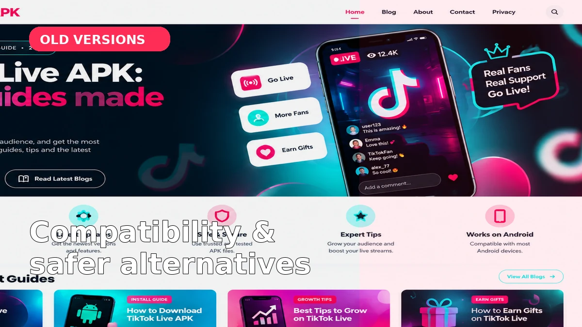 TikTok Live Old Version APK: Compatibility, Risks & Alternatives